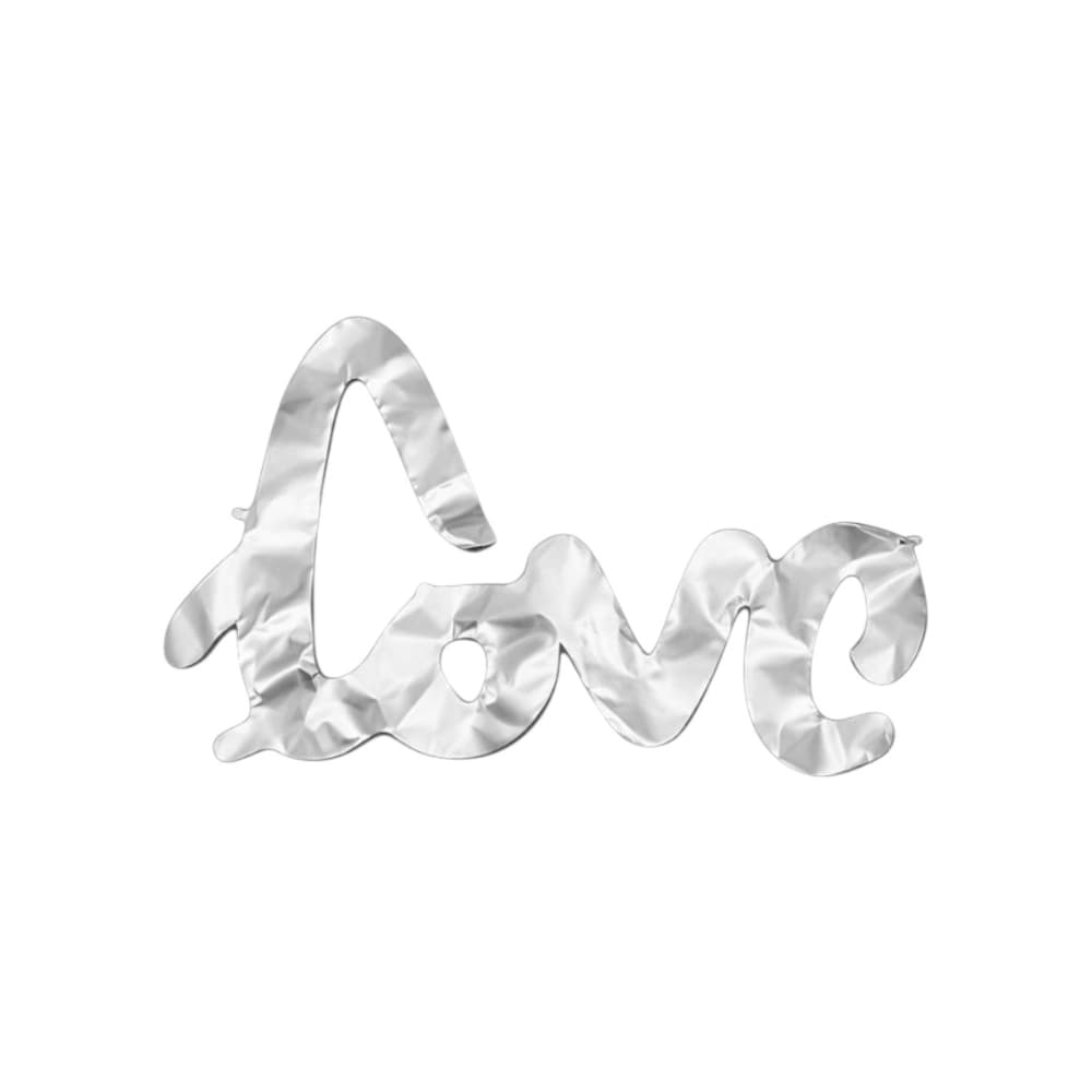 Globo "Love" en plateado Ballon - Miniatura 2