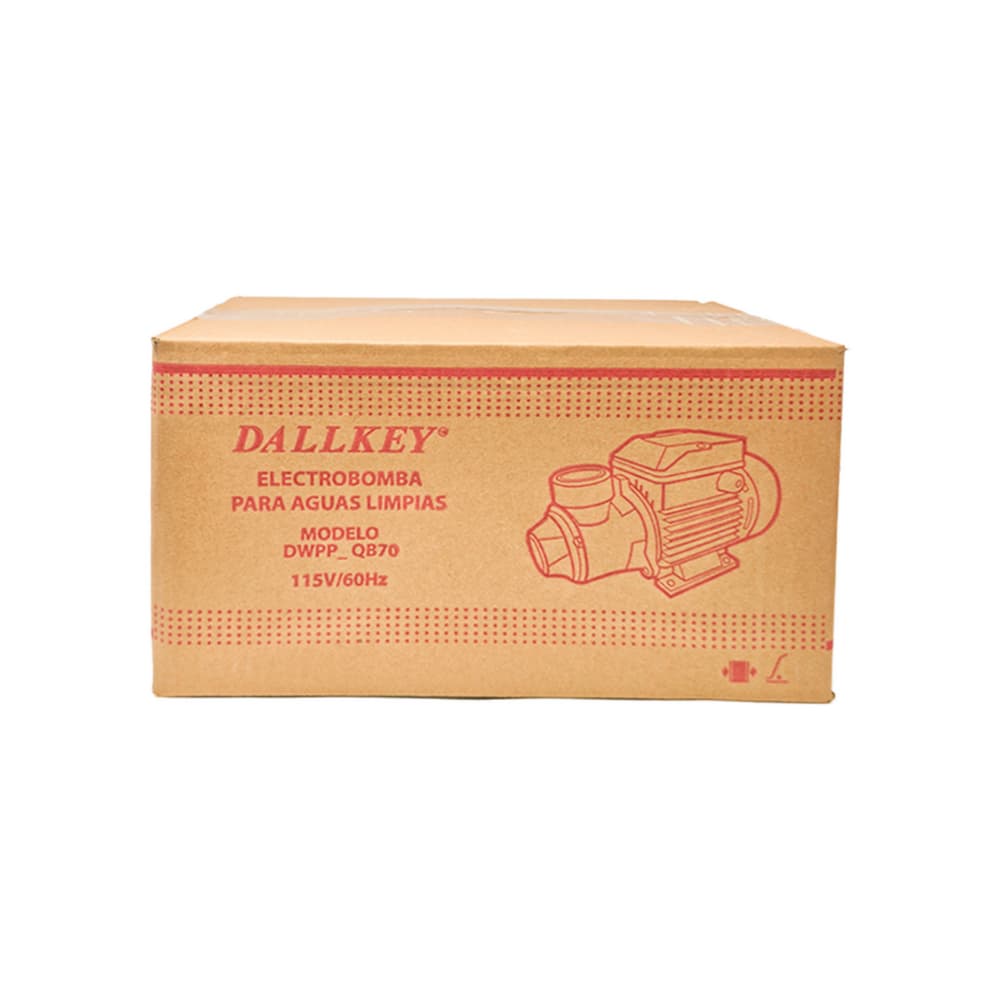 Bomba de agua periférica de 3/4 HP / 1" x 1" Dallkey DWPP_QB70 - Miniatura 4