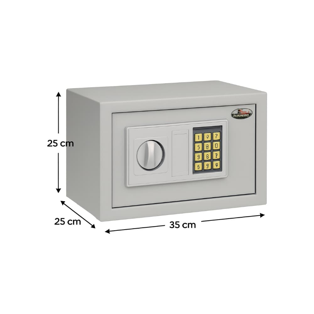 Caja de seguridad electrónica grande color gris Max Motor modelo 964-2104708 (35 L) - Miniatura 4
