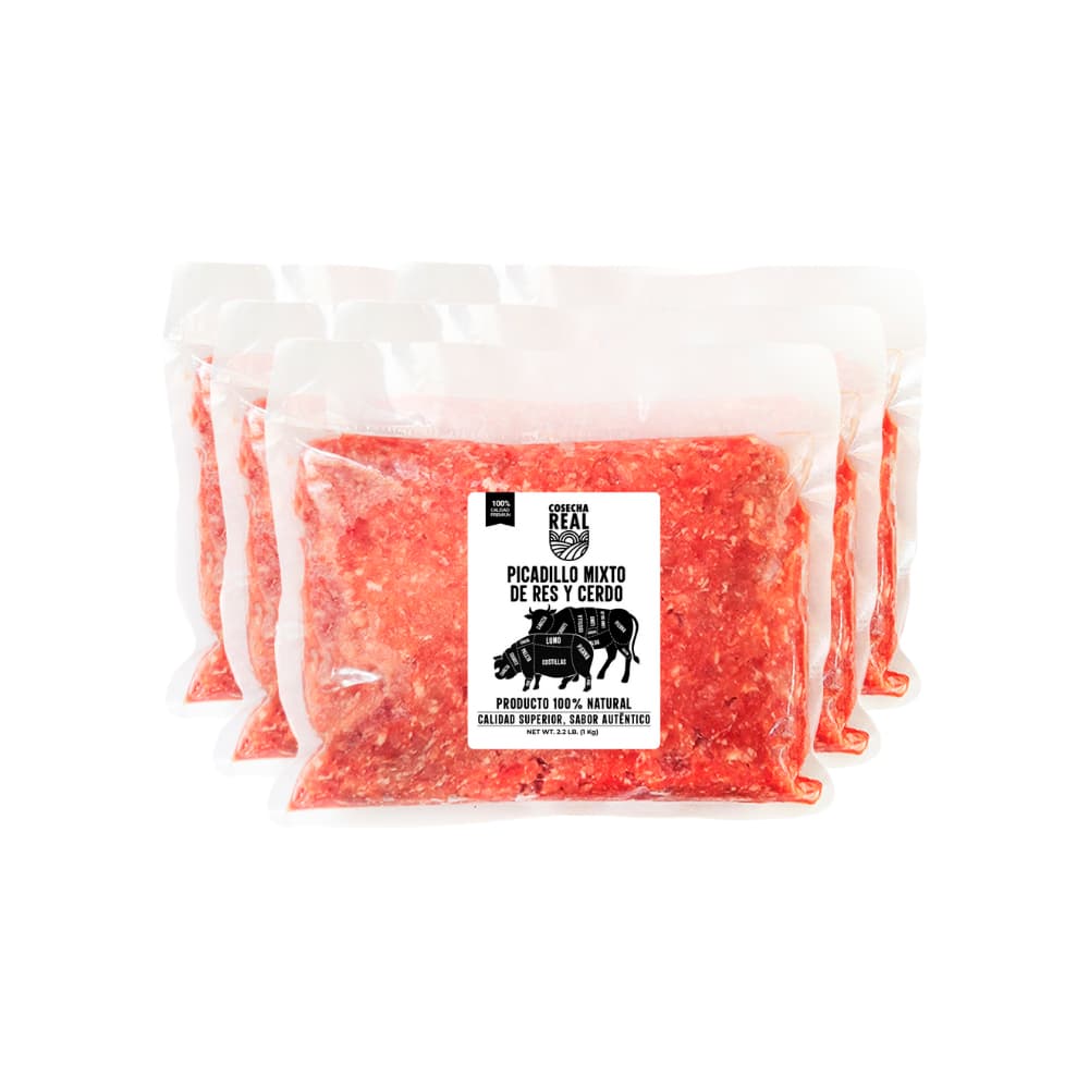 Picadillo mixto de res y cerdo Cosecha Real (5 x 1 kg / 2.2 lb) - Miniatura 1