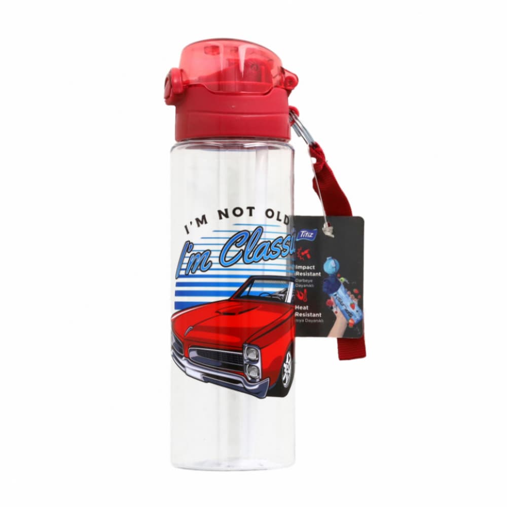 Botella estampada para agua color rojo Titiz - Imagen 1