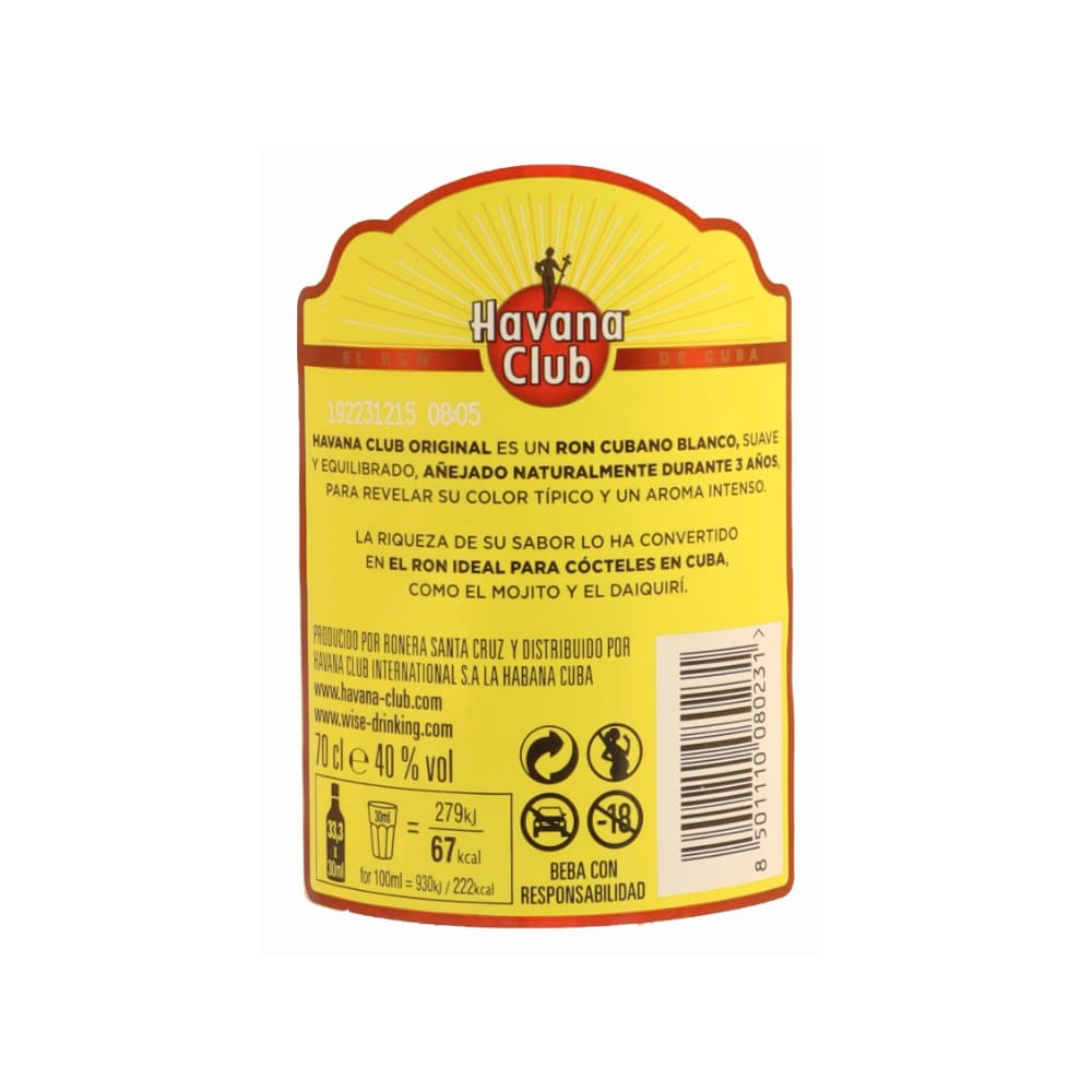 Ron añejo 3 años Havana Club (700 ml) - Miniatura 4