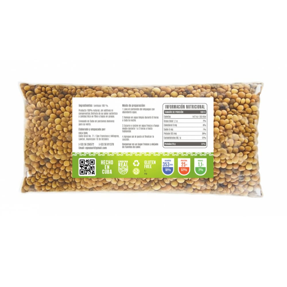 Lentejas Cosecha Real (5 x 500 g / 1.1 lb) - Miniatura 2
