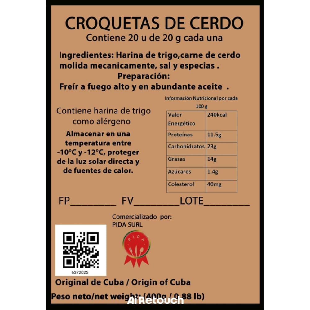 Croquetas de cerdo Pida (400 g / 14.10 oz) - Miniatura 2
