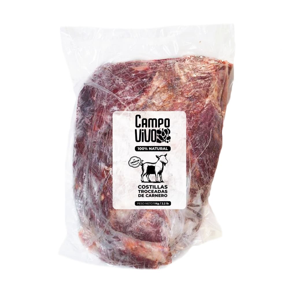 Costillas troceadas de carnero Campo Vivo (1 kg / 2.2 lb) - Imagen 1