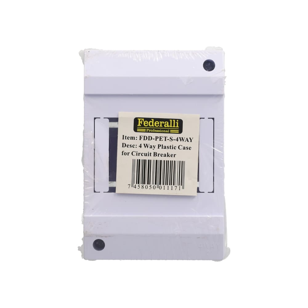Caja de plástico de 4 vías para interruptor de circuito. FDD-PET-S-4WAY - Miniatura 1