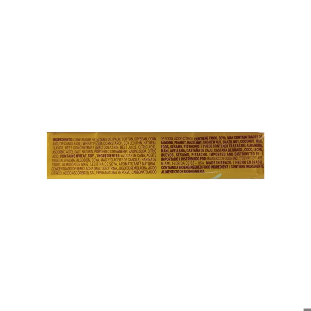 Sorbeto de fresa - wafer - Bauducco (40 g / 1.4 oz) - Miniatura 4