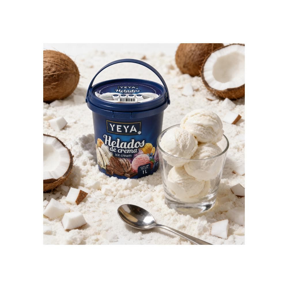 Helado de crema sabor a coco (1 L) - Miniatura 4