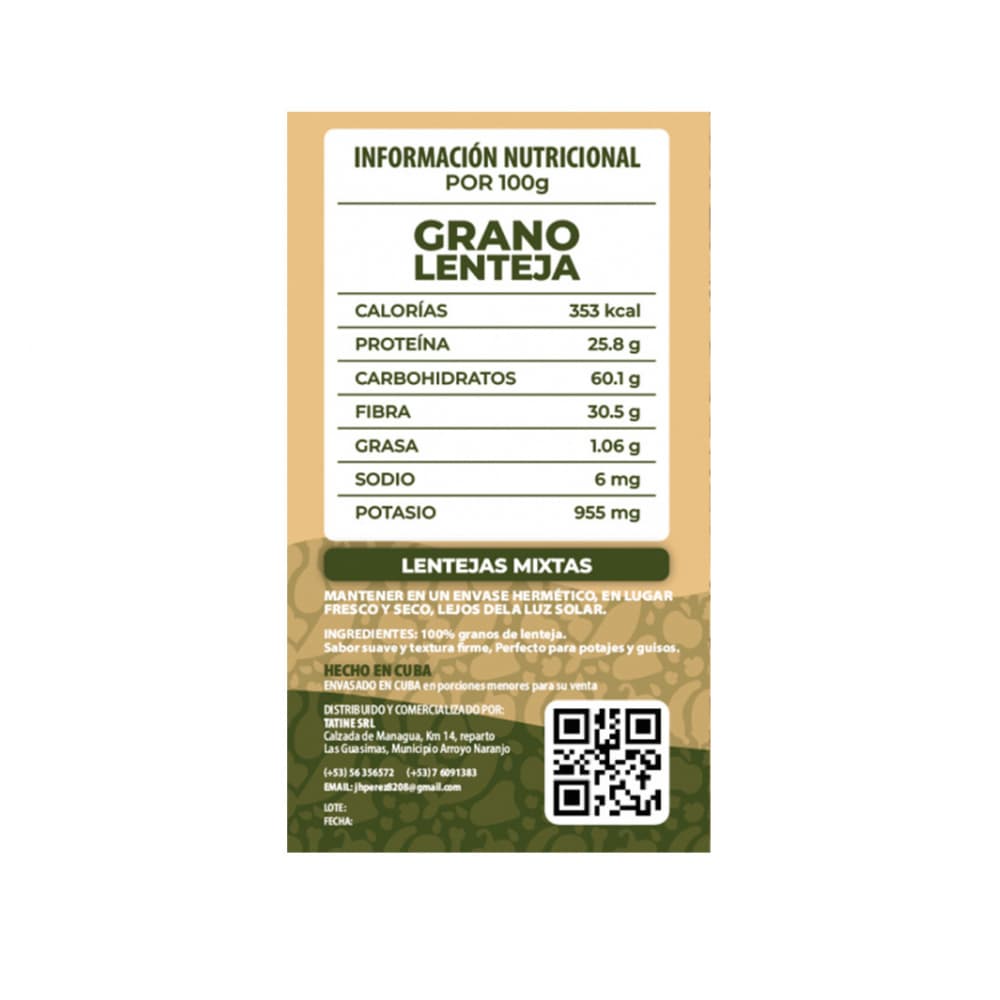 Lentejas Campo Vivo (8 x 500 g / 1.1 lb) - Miniatura 2