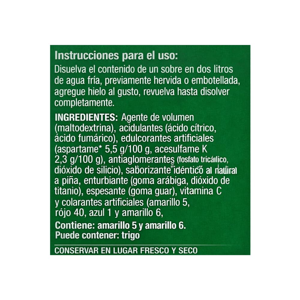 Refresco instantáneo sabor piña Zuko (13 g) - Miniatura 4