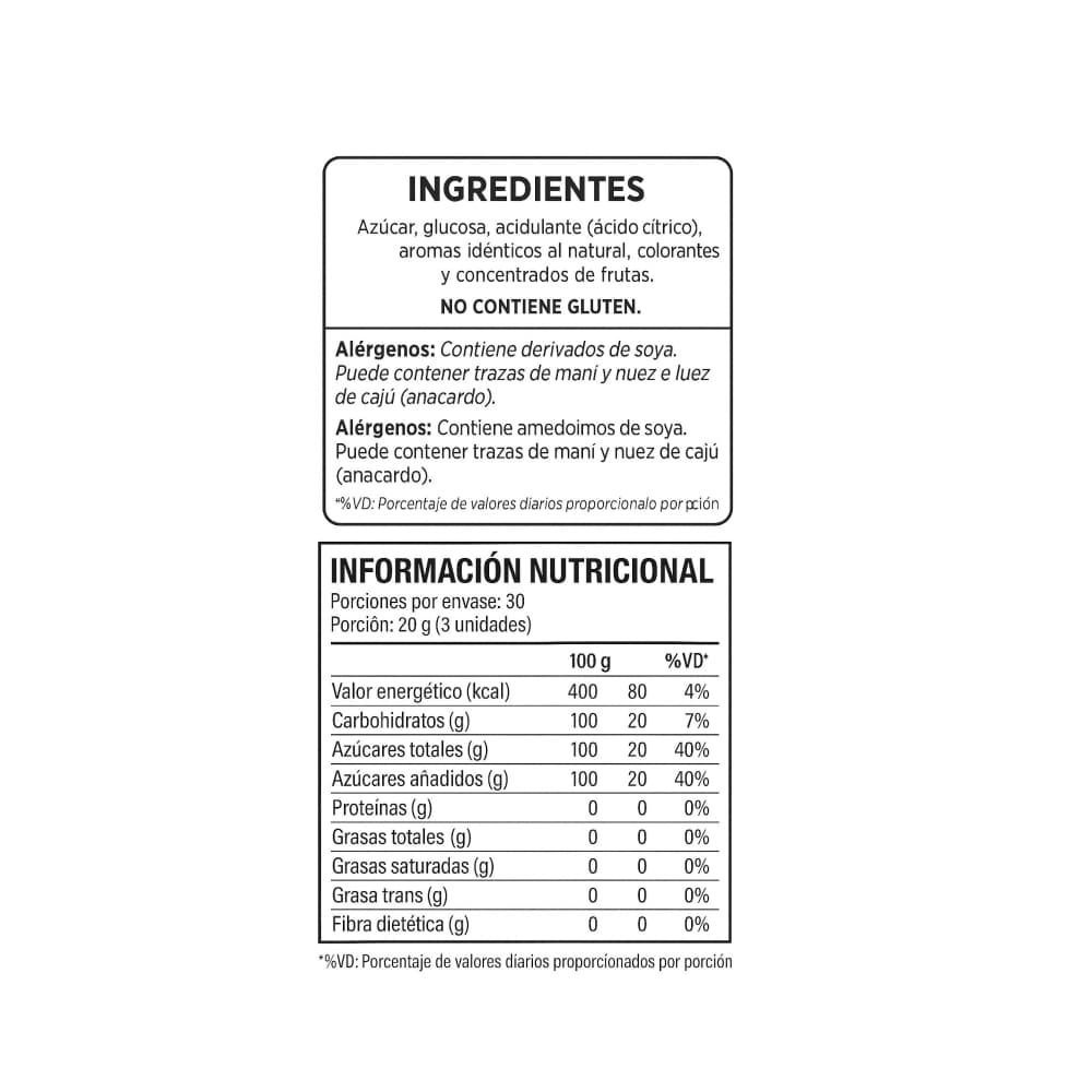 Caramelos duros surtidos Petrobon (600 g / 1.32 lb) - Miniatura 3