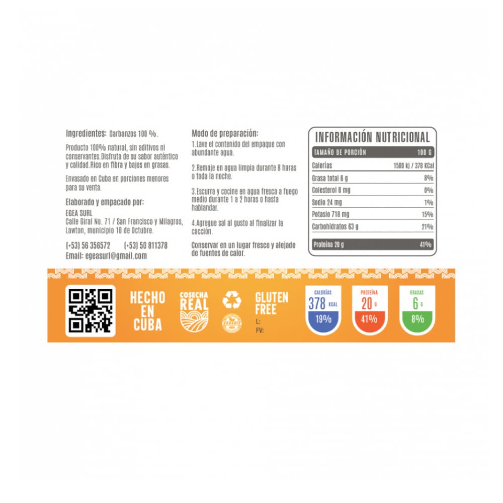 Garbanzos Cosecha Real (4 x 500 g / 1.1 lb) - Miniatura 2