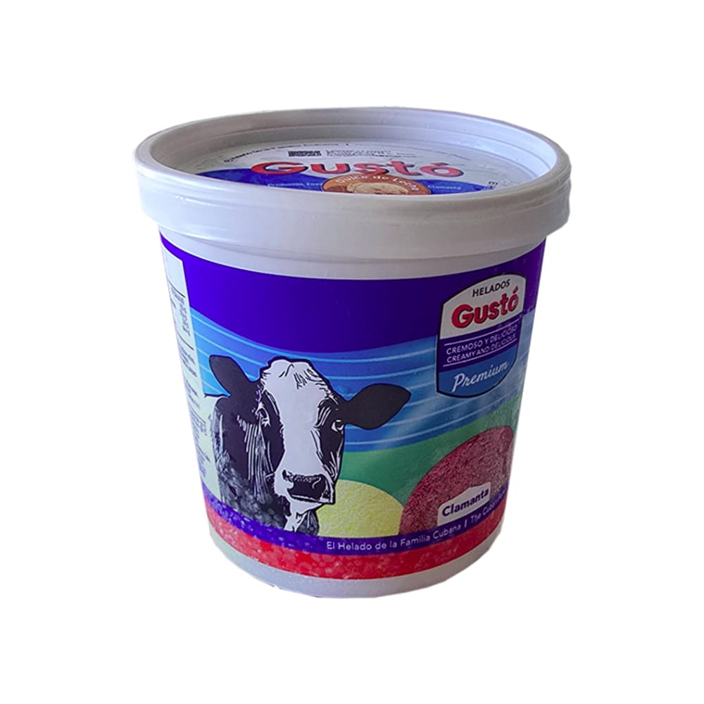 Helado de crema sabor dulce de leche Gustó Premium (1 L) - Imagen 1