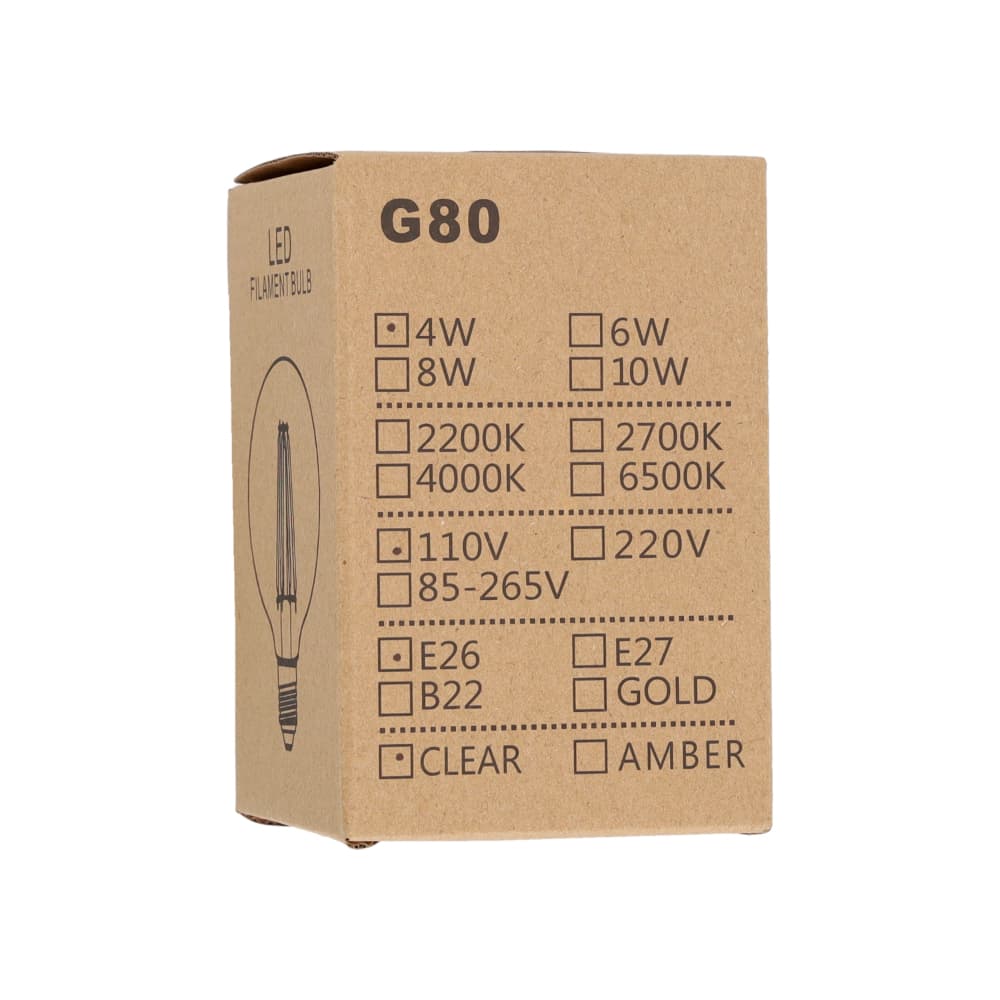 Bombilla transparente de luz cálida 4W Malu - Miniatura 3