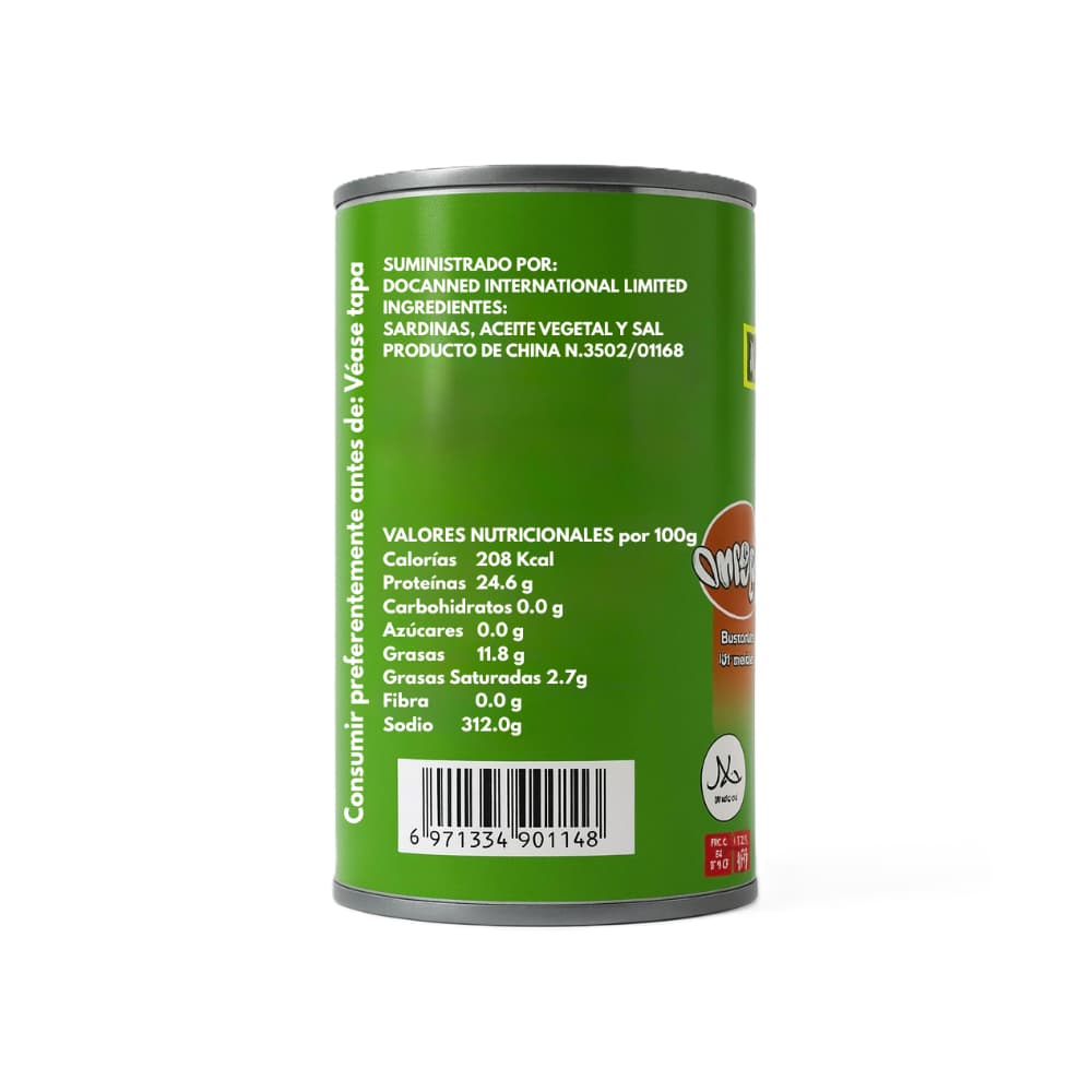 Sardinas en aceite vegetal Docanned Star (425 g / 15 oz) - Miniatura 2