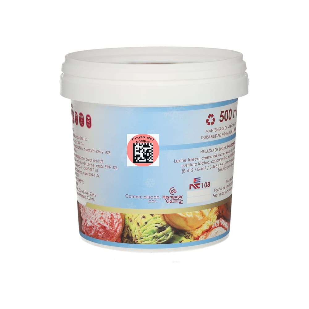 Helado sabor fruto del bosque CID (500 ml) - Miniatura 3