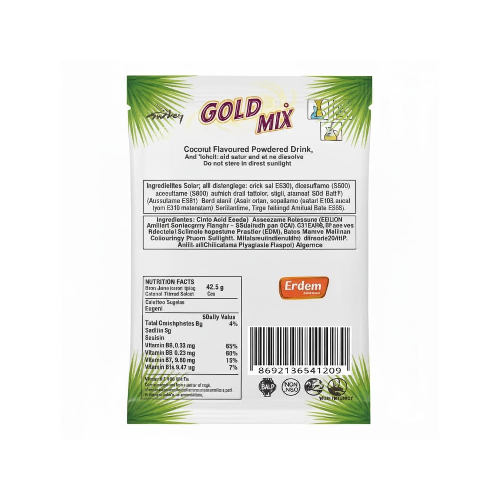 Refresco instantáneo sabor coco Gold Mix Erdem (24 x 10 g) - Miniatura 2