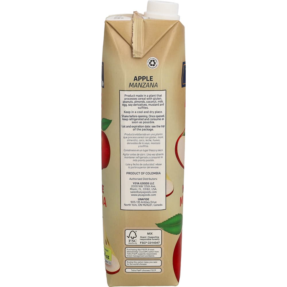 Néctar de manzana YEYA (1 L / 33.8 fl oz) - Miniatura 3