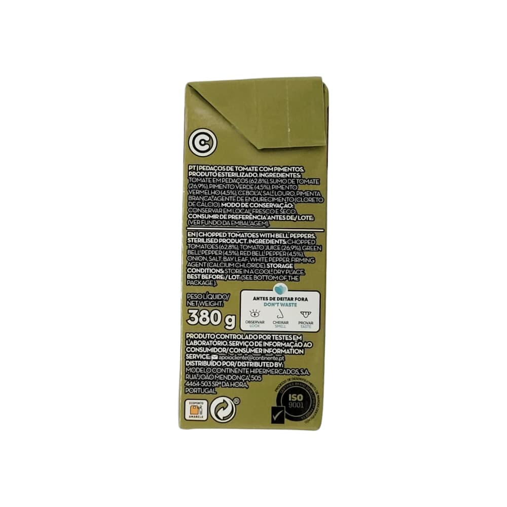 Tomate en trozos con pimientos Continente (380 g / 13.4 oz) - Miniatura 2