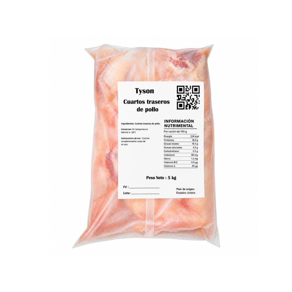 Paquete de cuartos traseros de pollo Tyson (5 kg / 11 lb) - Miniatura 1