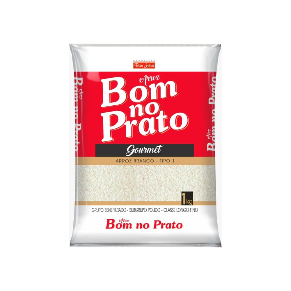 Arroz blanco de grano largo fino Bom no Prato (1 kg / 2.2 lb) - Miniatura 1