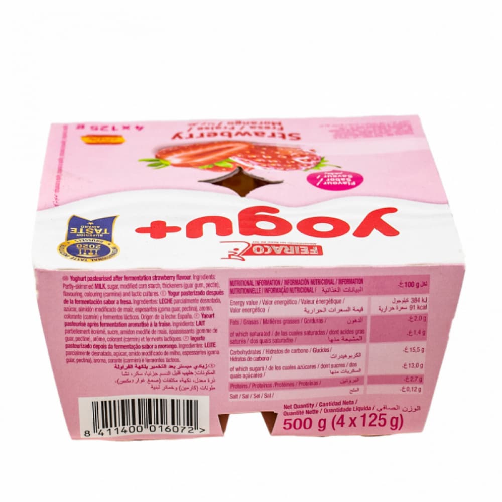 Yogur pasteurizado sabor a fresa (24 x 125 g) - Miniatura 3