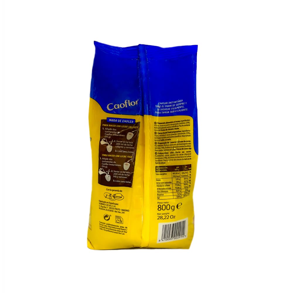 Cacao instantáneo chocolate en polvo Caoflor (800 g / 1.76 lb) - Miniatura 2
