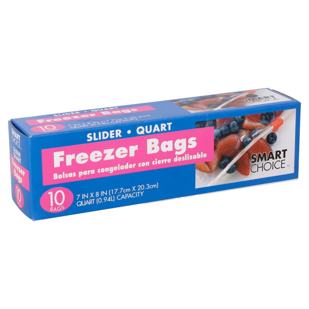 Bolsa plástica para congelador con cierre deslizable (10 U) - Imagen 1