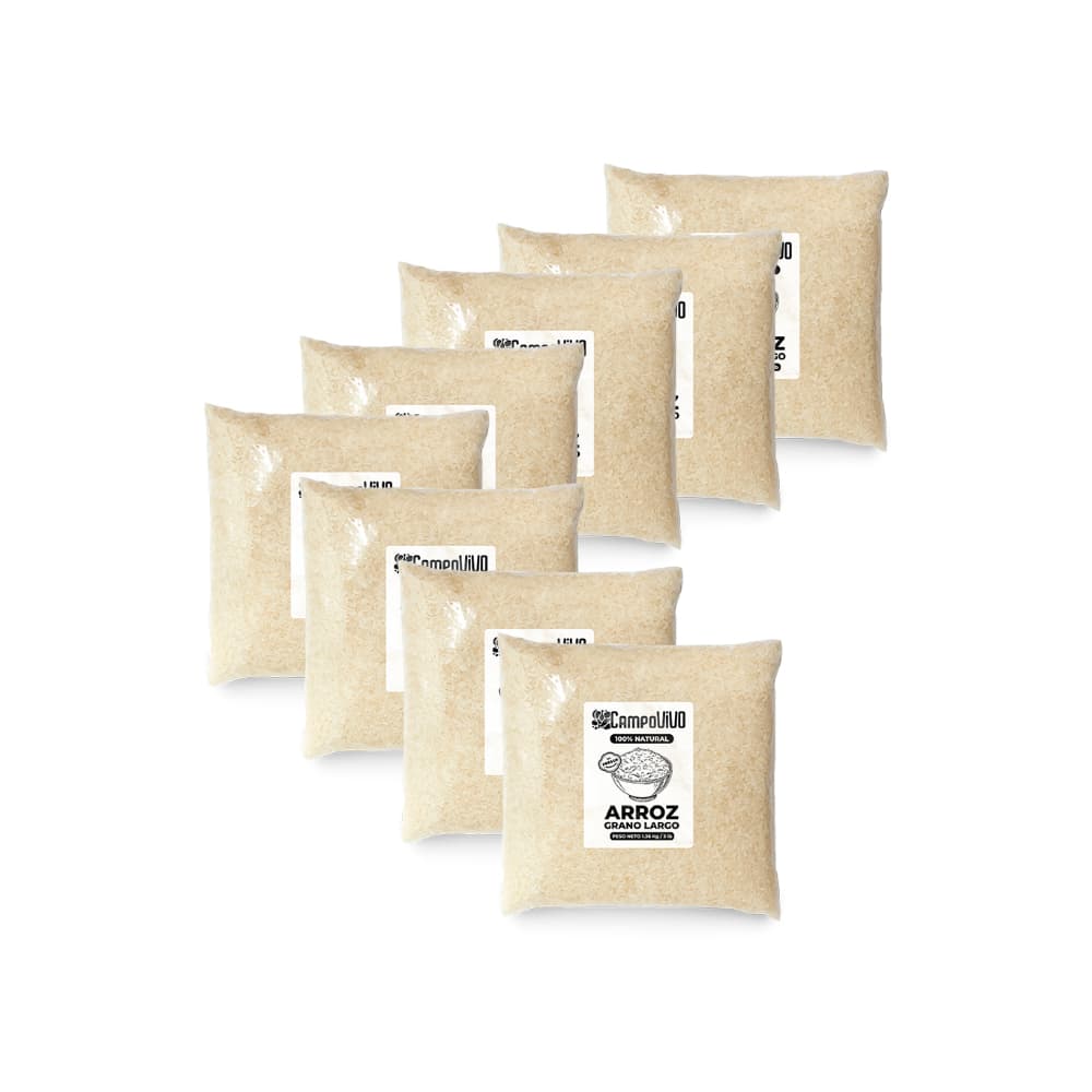 Arroz de grano largo Campo Vivo (8 x 1.36 kg / 3 lb) - Imagen 1
