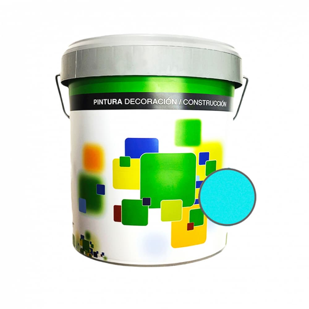 Pintura acrílica interior y exterior de color azul Euro Campi (4 L) - Miniatura 3