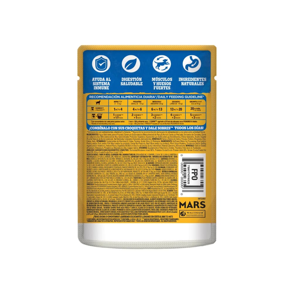 Alimento para perros adultos res en filetes Pedigree (150 g / 5.29 oz) - Miniatura 3