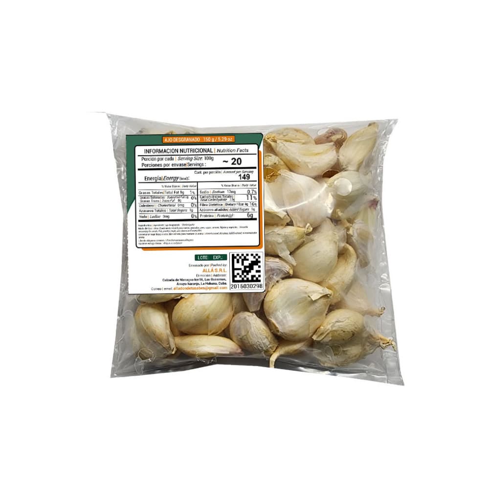 Ajo desgranado ALLÁ (150 g / 5.29 oz) - Miniatura 3