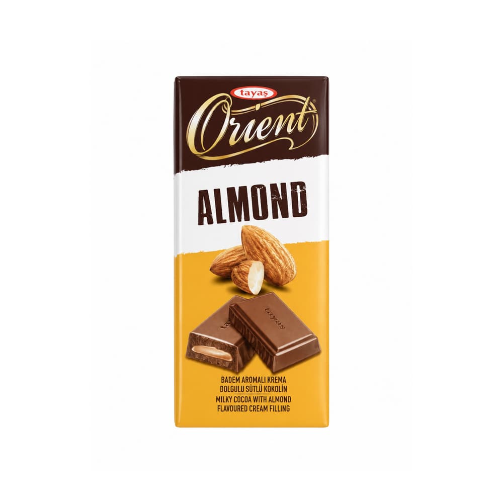 Tabletas de chocolate con leche con relleno sabor a almendras Tayas Orient (3 x 80 g / 2.82 oz) - Miniatura 2