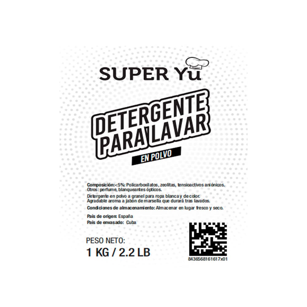 Detergente en polvo Super Yu (1 kg / 2.2 lb) - Miniatura 3