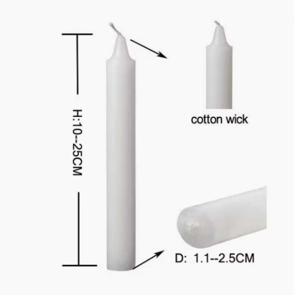 Velas blancas ALLÁ (8 U) - Miniatura 2