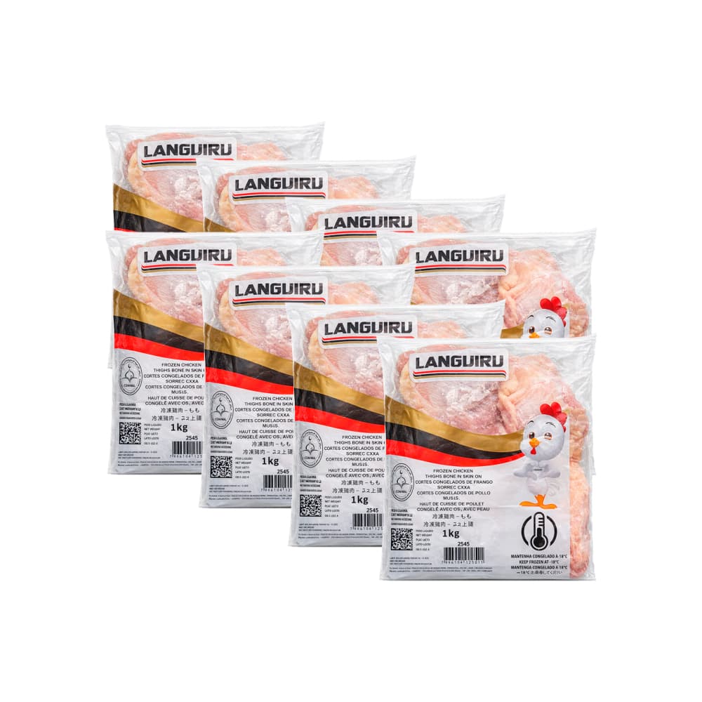 Cortes - encuentro - de pollo congelados con carcasa trasera Languiru (8 x 1 kg / 2.2 lb) - Miniatura 1