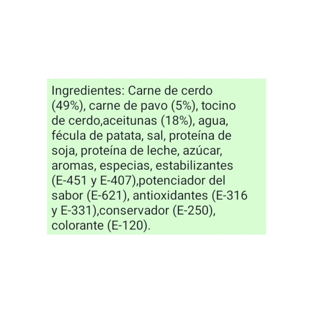 Mortadela con aceitunas El Pozo (300 g / 10.58 oz) - Miniatura 3
