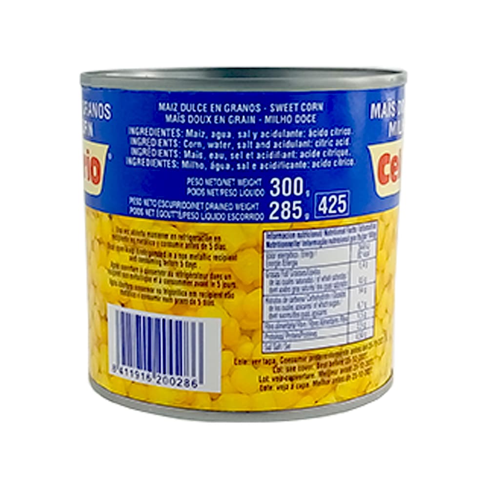 Maiz dulce en granos Celorrio (300 g / 10.58 oz) - Miniatura 4