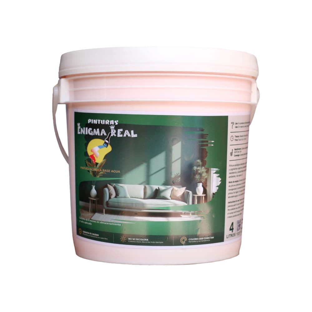 Pintura Acrílica Salmón Enigma Real (4 L) - Miniatura 1