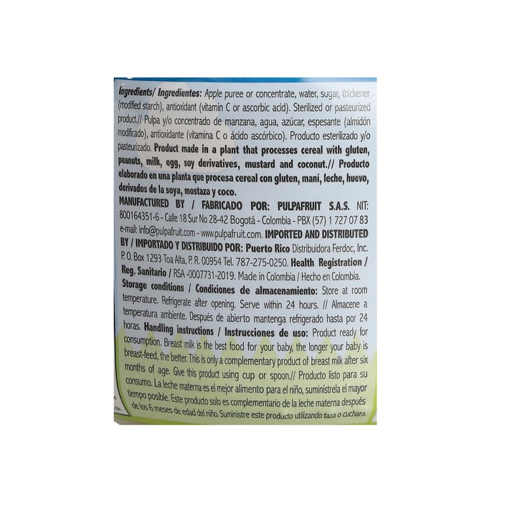 Compota de manzana Baby Fruit (113 g / 3.98 oz) - Miniatura 4