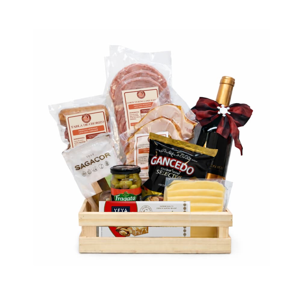 Cesta: Navidad de Oro Cuba Embutidos - Imagen 1