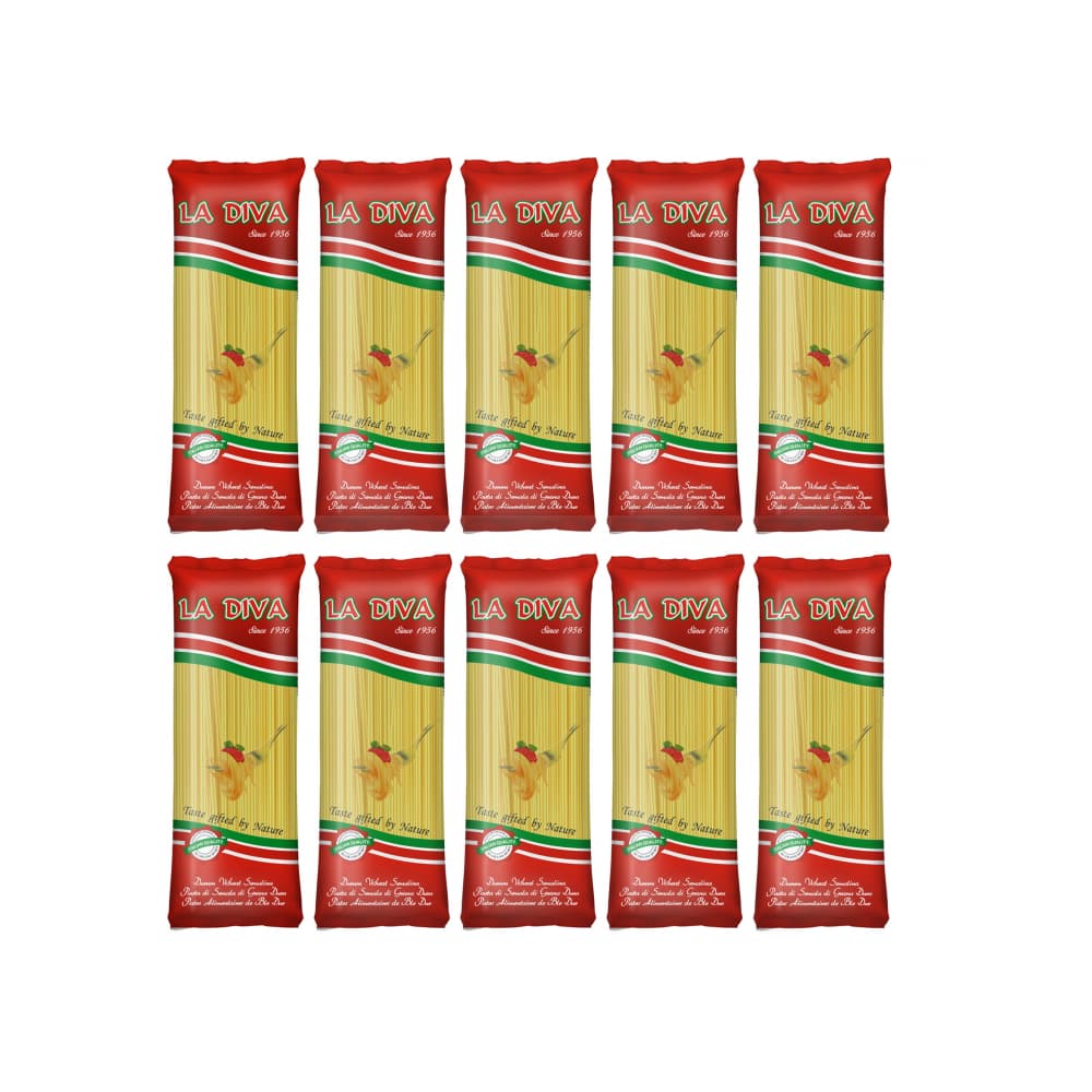 Espaguetis La Diva (10 x 500 g / 1.1 lb) - Imagen 1