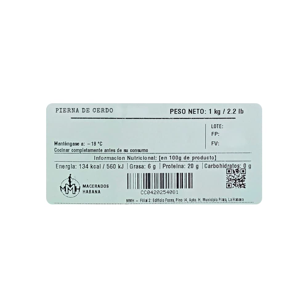 Pierna de cerdo Macerados Habana (1 kg / 2.2 lb) - Miniatura 2