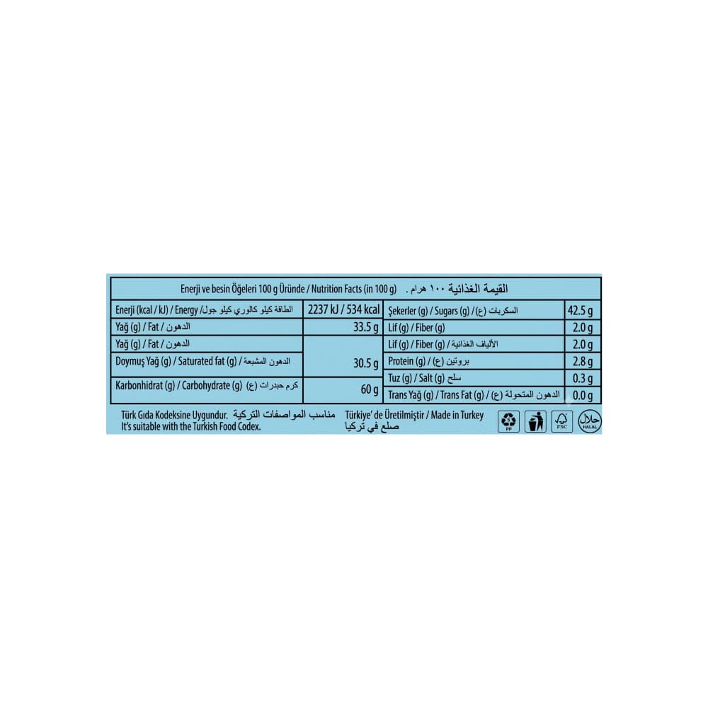 Barrita de chocolate rellena de crema de galletas Biskotti Tago (40 g 1.41 oz) - Miniatura 3