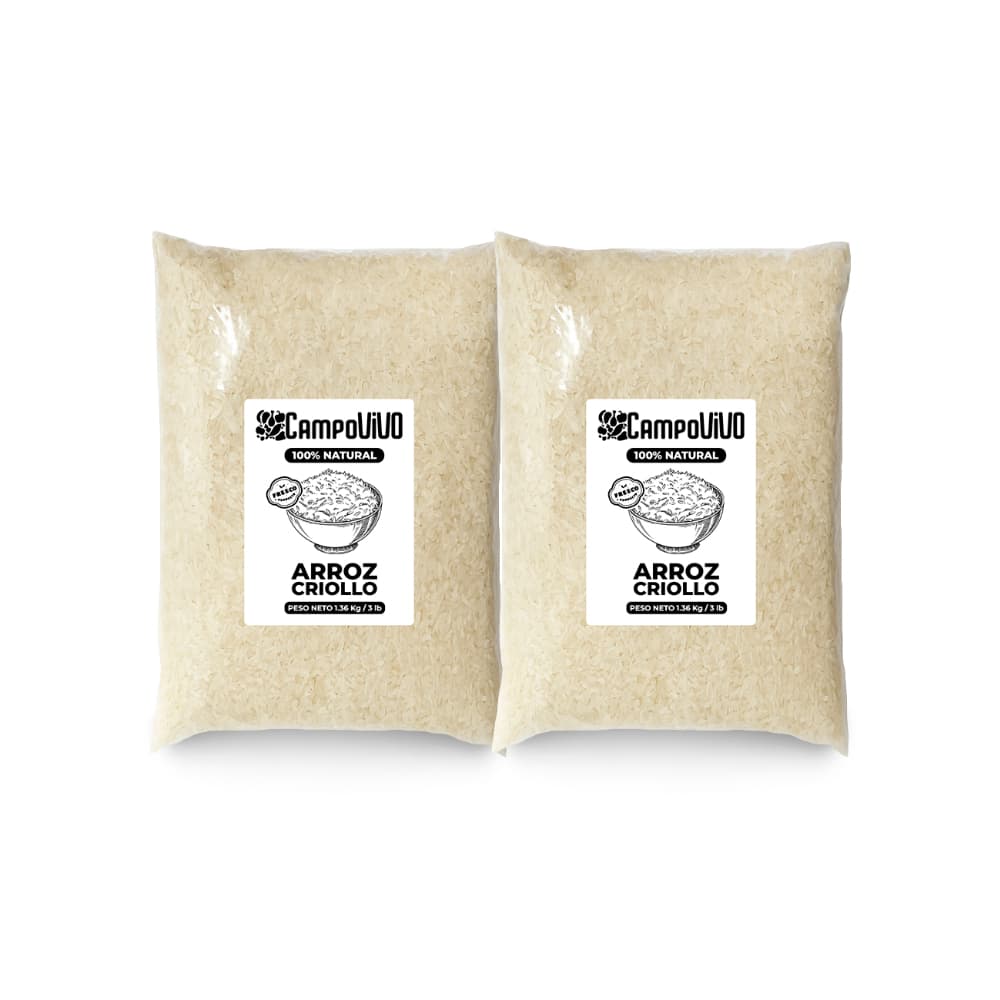 Arroz criollo Campo Vivo (2 x 1.36 kg / 3 lb) - Imagen 1