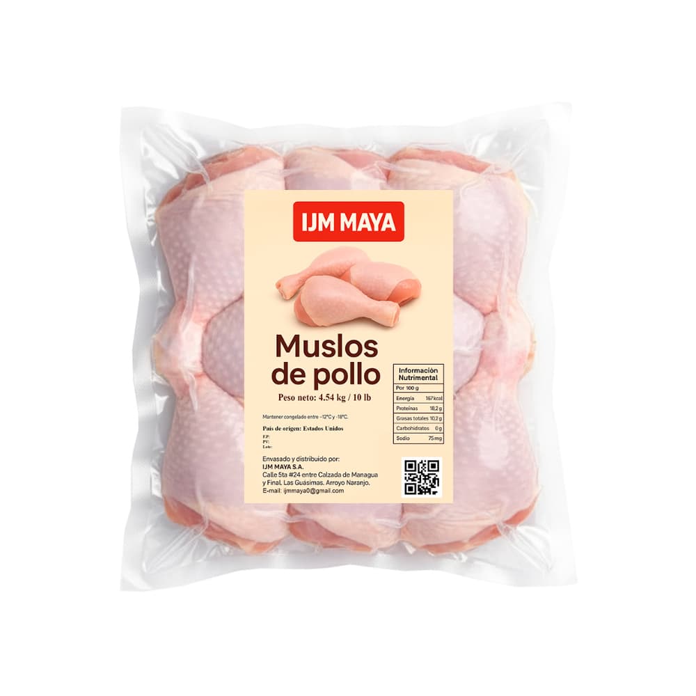 Muslos de pollo IJM Maya (4.54 kg / 10 lb) - Miniatura 2