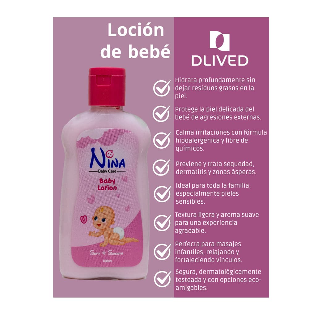 Loción para bebé Nina (100 ml) - Miniatura 2