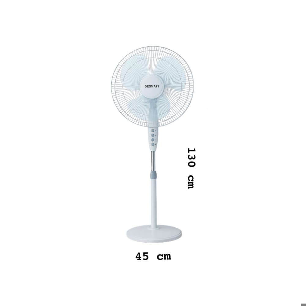 Ventilador de pedestal color blanco Desmatt SEF-1614 - Miniatura 2