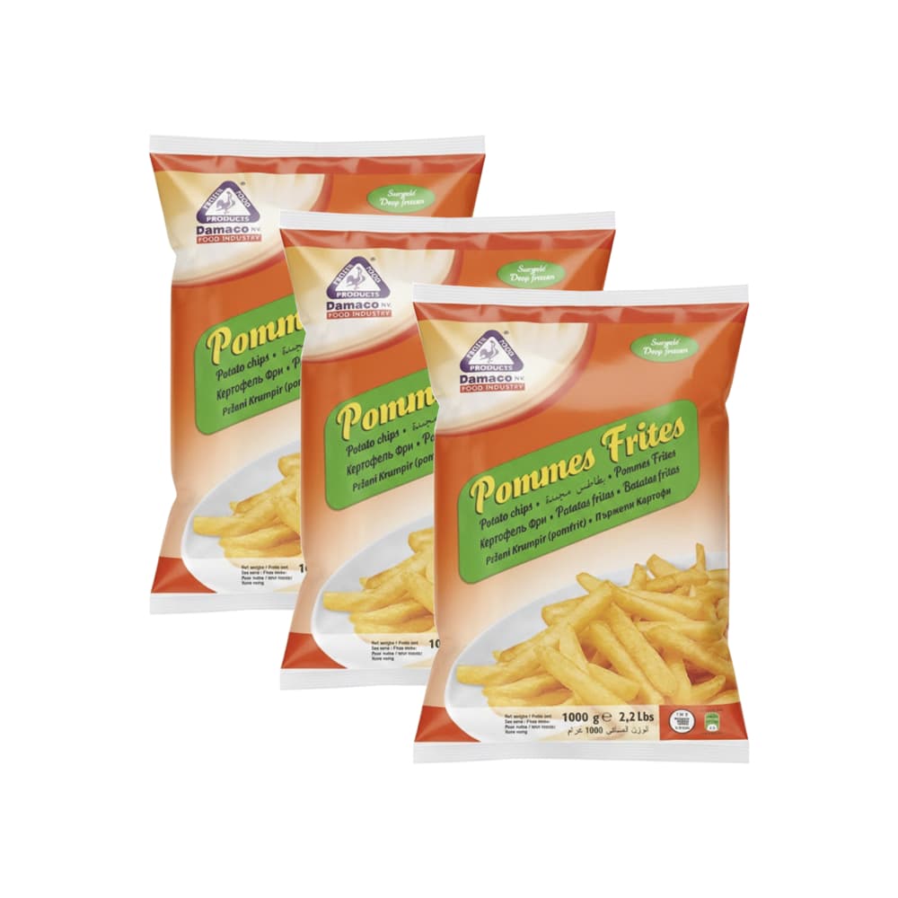 Papas prefritas Damaco (3 x 1 kg / 2.2 lb) - Miniatura 1