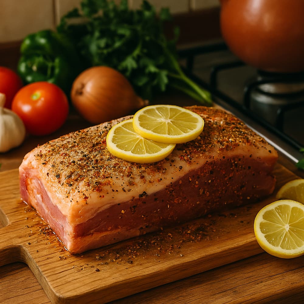 Falda de cerdo con piel Jimm (1.0 kg / 2.2 lb) - Miniatura 2